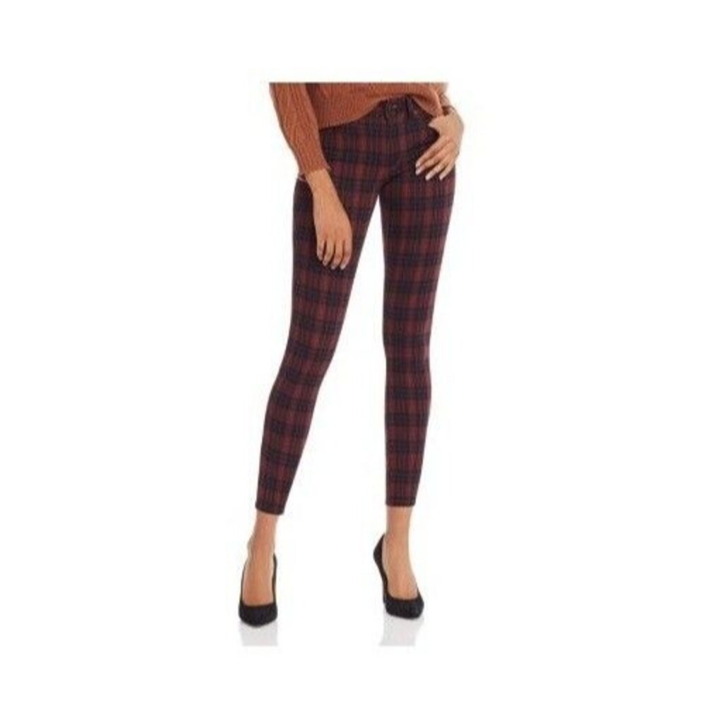 Joe's Jeans Womens 24 Crimson Plaid Icon Skinny Ankle Jeans NWT DG23